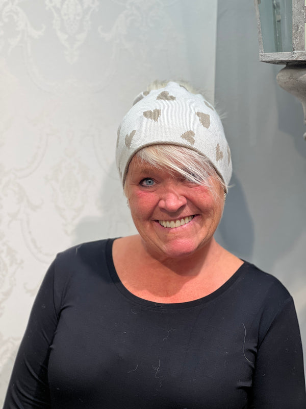 Lue Hjerte Ullmix Beige